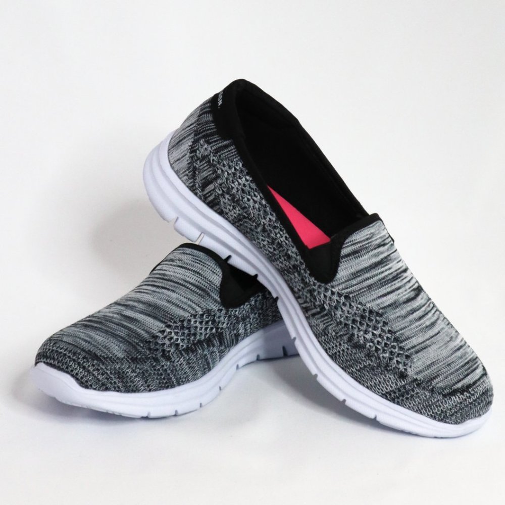 U.S. POLO ASSN WOMENS BLACK COMFORT SLIP ON SNEAKER ATHLETIC SHOE